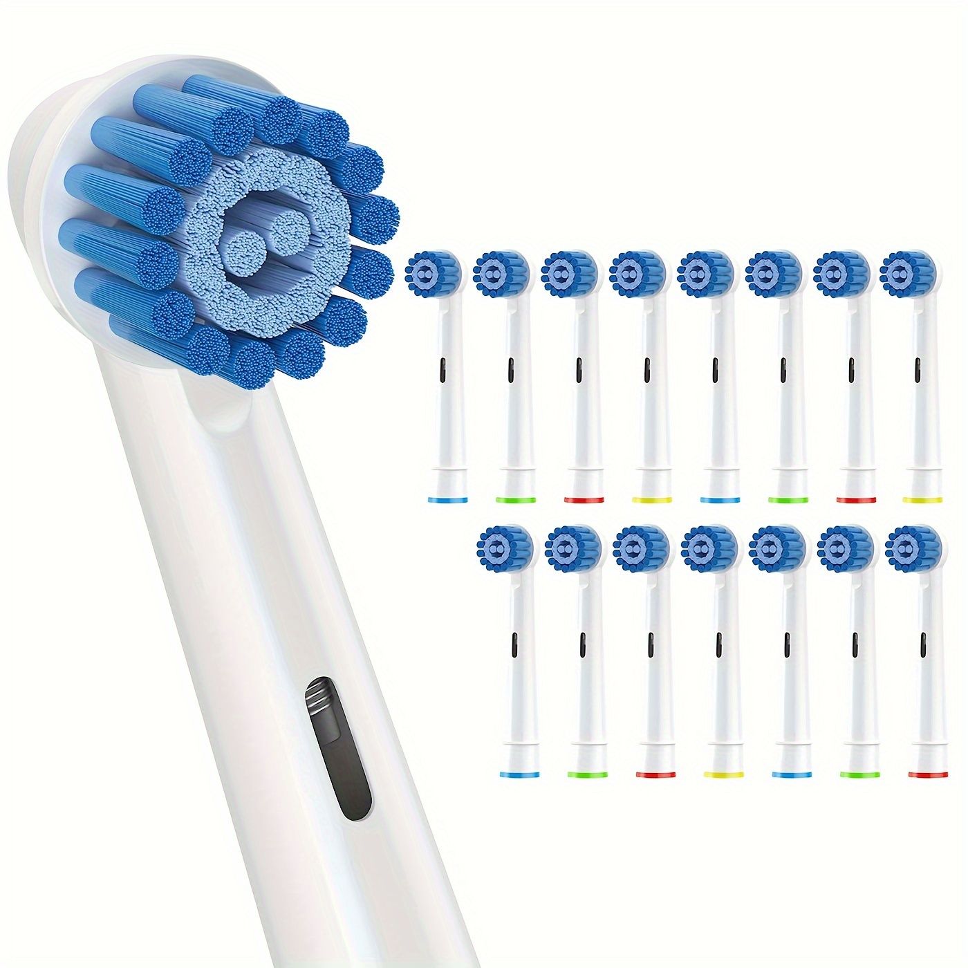 16 Pcs Sensitive Gum Care Replacement Brush Heads Compatible With Oral B Electric Toothbrush Soft Bristle White For Superior Gentle Clean