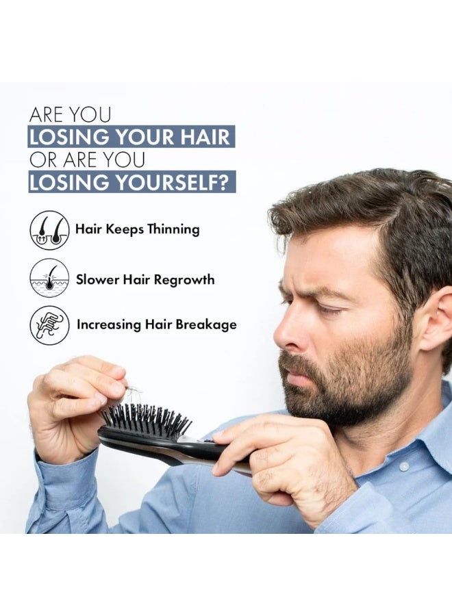 ThriveCo Hair Growth Serum 50ml + Men's DHT Blocker Supplement 30 Capsules | Hair Fall & Thinning Support | DHT Control Formula - Image 2