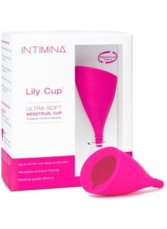 Intimina Intimina Lily Cup - Thin Menstrual Cup, Period Cup, Disposable Menstrual Cups with Up to 8 Hours Use (Size B) 