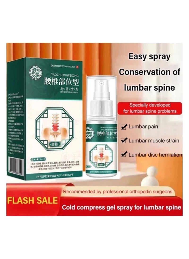 Cold compress gel spray for lumbar spine Joint pain spray 30ML (5packs) - Image 1