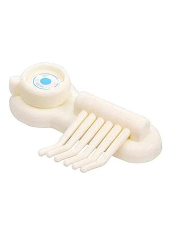 Bathroom Strong Vacuum Wall Sucker Six Claw Hooks White 7.2cm 