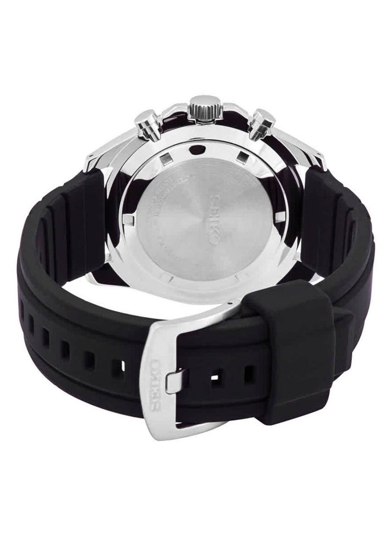 Seiko - Chronograph Quartz Analog Rubber Band Men's Watch - Image 1