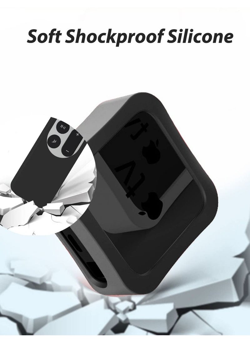 SYOSI - Case for Apple TV 4K Box and 2nd Gen Siri Remote Control Case 2022 2021, Silicone Drop Protective Cover for 4th/5th Generation TV Box - Image 1