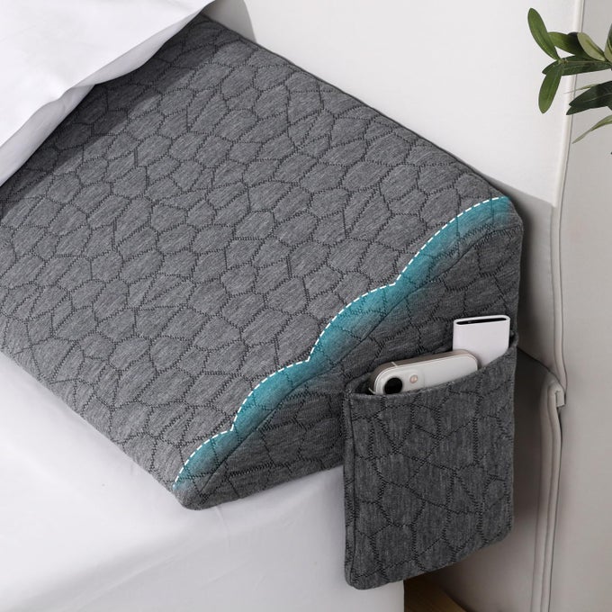 PATENT KING SIZE BED WEDGE PILLOW HEADBOARD PILLOW MATTRESS WEDGE BED GAP FILLER LONG PILLOW FOR BED TRIANGLE PILLOW BOLSTER PILLOW CLOSE THE GAP 07 BETWEEN HEADBOARD AND MATTRESS 76X10X6