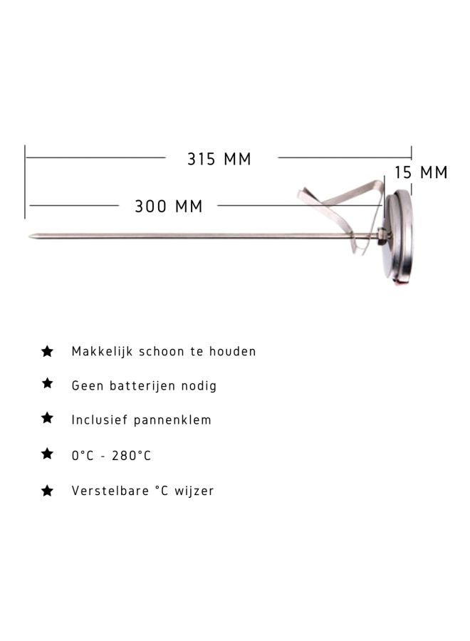 بيوينتي مقياس حرارة لحوم من الستانلس ستيل فضي - Image 3