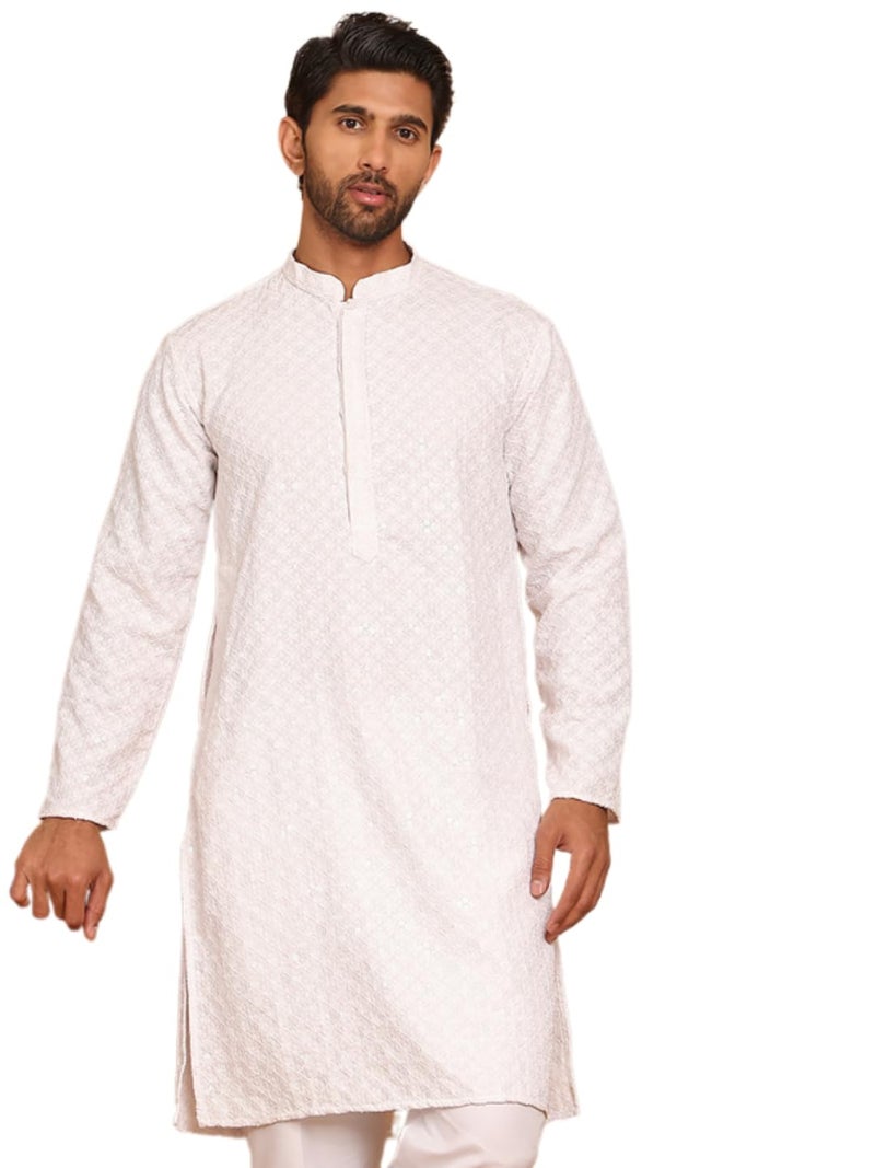 jompers قميص جومبرز للرجال من مزيج الفيسكوز بتصميم عادي مزخرف بالشكانكاري والتسلسل - Image 1