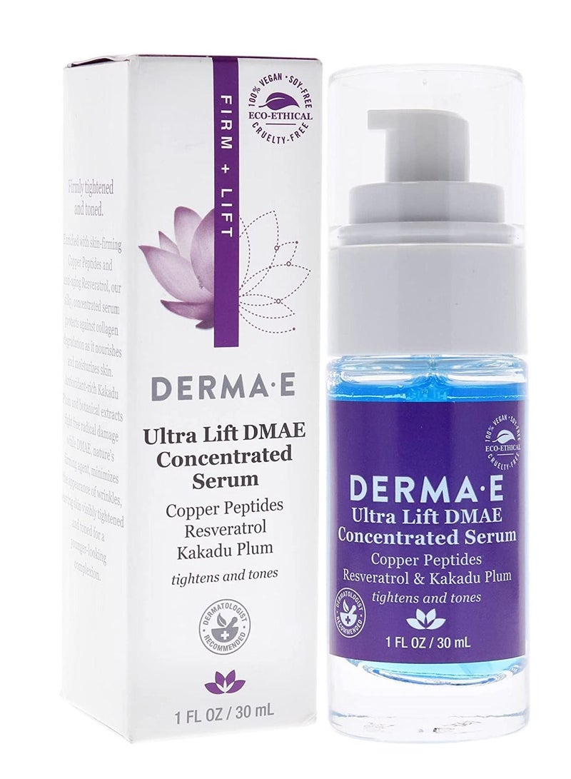 derma-e Derma E Ultra Lift DMAE Concentrated Serum 30ml - Image 3