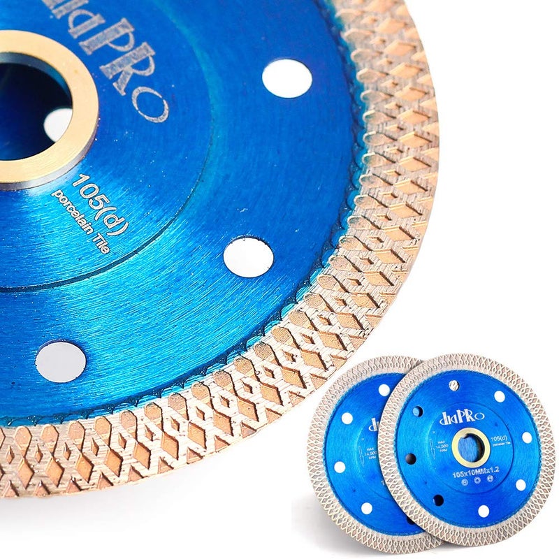 DAPRO Tile Blade 4" Super Thin Diamond Porcelain Saw Blade Pack of 2 for Tile Porcelain Ceramic (4"-2pc)… - Image 4