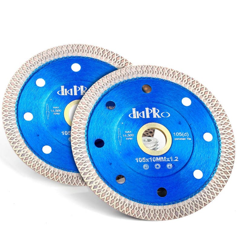 DAPRO Tile Blade 4" Super Thin Diamond Porcelain Saw Blade Pack of 2 for Tile Porcelain Ceramic (4"-2pc)… - Image 3