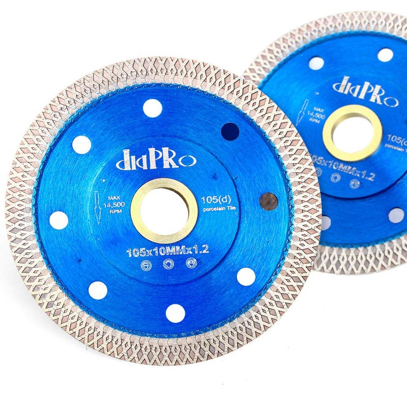 DAPRO Tile Blade 4" Super Thin Diamond Porcelain Saw Blade Pack of 2 for Tile Porcelain Ceramic (4"-2pc)… - Image 2