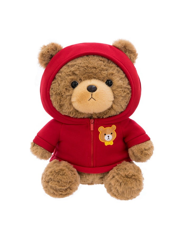 25CM Teddy Bear Stuffed Animal Plush Bear with Clothes, Lovely Plushies for Animal Themed Parties,Children's Companion Toy  - Image 1