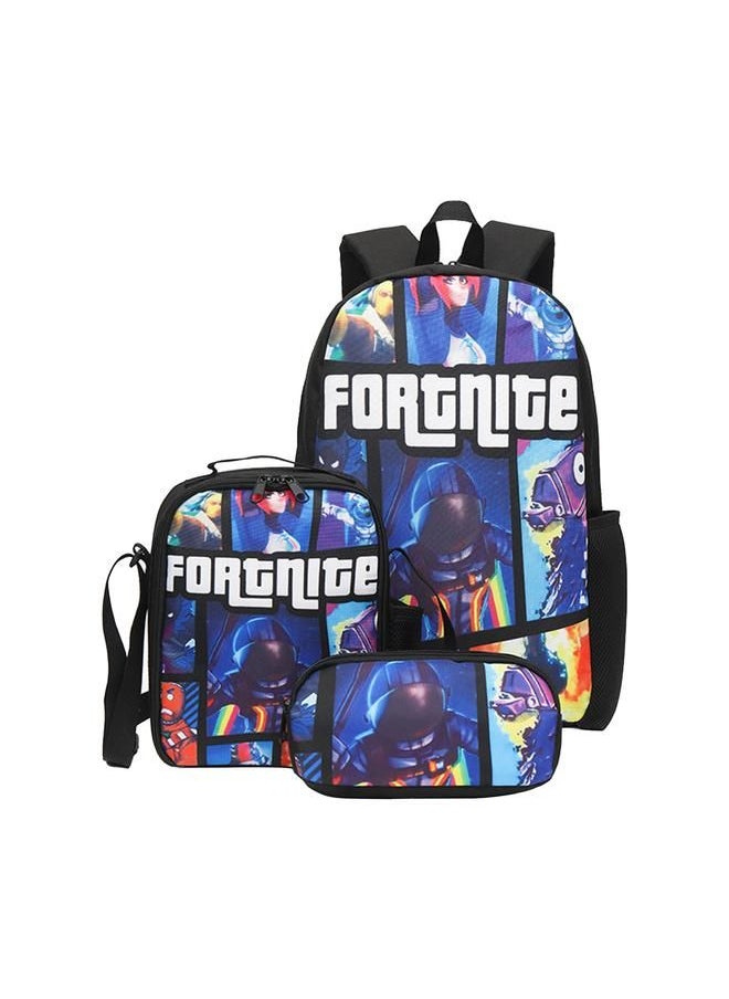 Arabest - Brand Fortnite style G school season new product Fortnite schoolbag teenager campus backpack Messenger bag pencil case three-piece set - Image 1