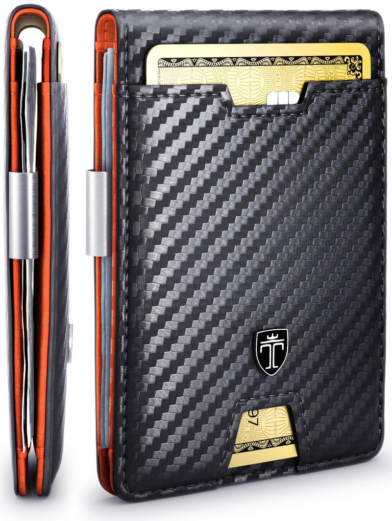 TRAVANDO Mens Wallet with Money Clip AUSTIN RFID Blocking Bifold Credit Card Holder for Men with Gift Box - Image 1