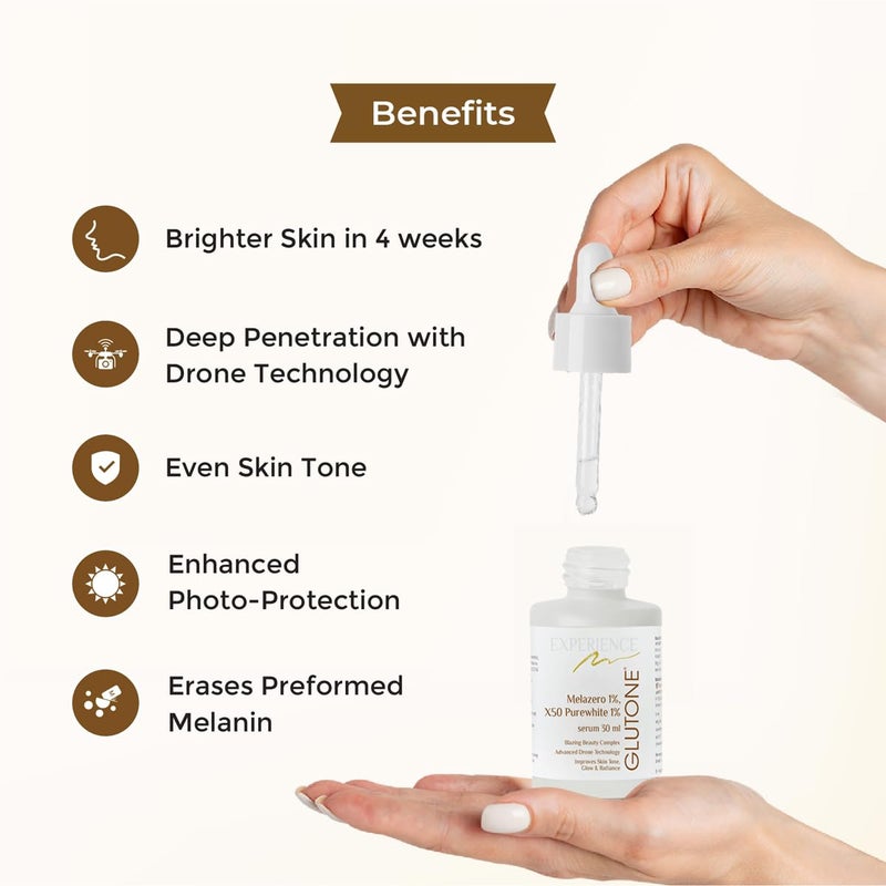 Glutone Skin Brightening Serum Liposomal Glutathione Evens Skin Tone 30ml - Image 5