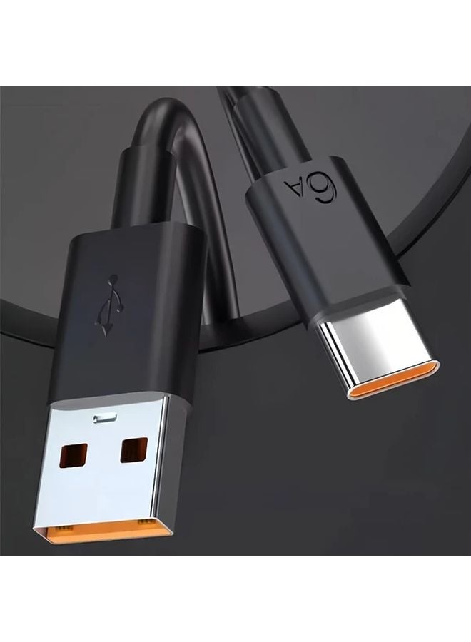 Black 6pcs USB C Fast Charging Cable for iPhone 17 16 15 Huawei Xiaomi Android - Image 3