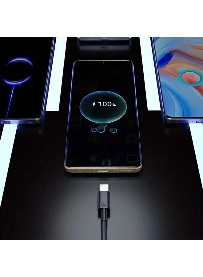 Black 6pcs USB C Fast Charging Cable for iPhone 17 16 15 Huawei Xiaomi Android - Image 5