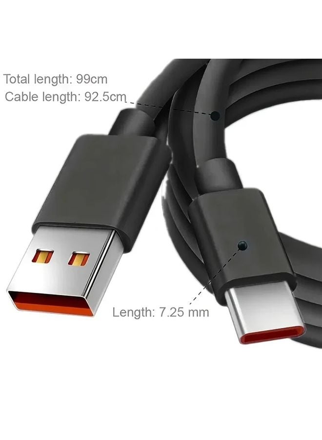 Black 6pcs USB C Fast Charging Cable for iPhone 17 16 15 Huawei Xiaomi Android - Image 2