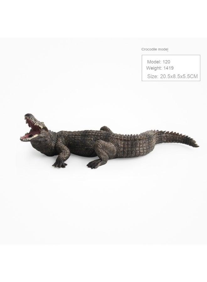 NIBEMINENT PVC Realistic Wild Crocodile Animal Model Toy