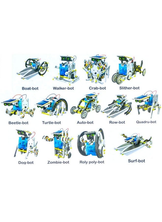 FunBlast FunBlast Solar Robot Kit - 13 in 1 Learning Educational Kids Station, Robot Toy Game DIY Toys for Boys,Girls - Multicolor  - Image 3