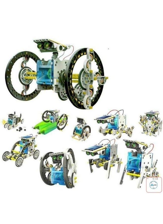 FunBlast FunBlast Solar Robot Kit - 13 in 1 Learning Educational Kids Station, Robot Toy Game DIY Toys for Boys,Girls - Multicolor  - Image 2