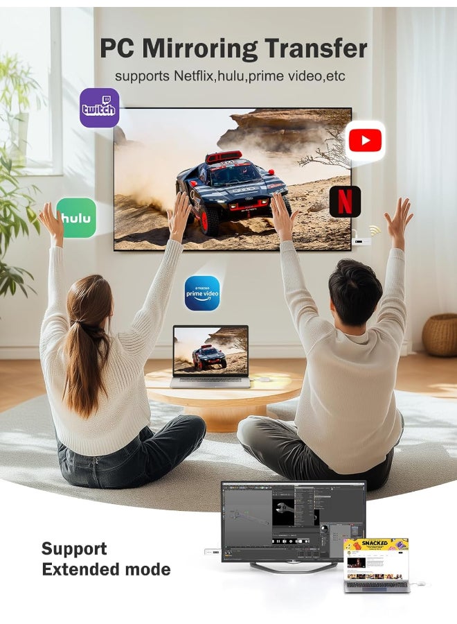 Lemorele Renewed - Wireless HDMI Transmitter and Receiver Kit - 1080P Full HD, 50M Range, 2.4/5G WiFi - Image 2