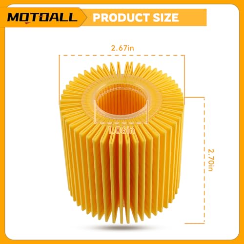MOTOALL 04152-YZZA1 Oil Filter Kit for Toyota Avalon Camry RAV4 Sienna Lexus ES300h ES350 IS200t RX350 RX450h 04152-31090, 04152-YZZG1 - Image 3