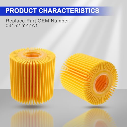MOTOALL 04152-YZZA1 Oil Filter Kit for Toyota Avalon Camry RAV4 Sienna Lexus ES300h ES350 IS200t RX350 RX450h 04152-31090, 04152-YZZG1 - Image 5