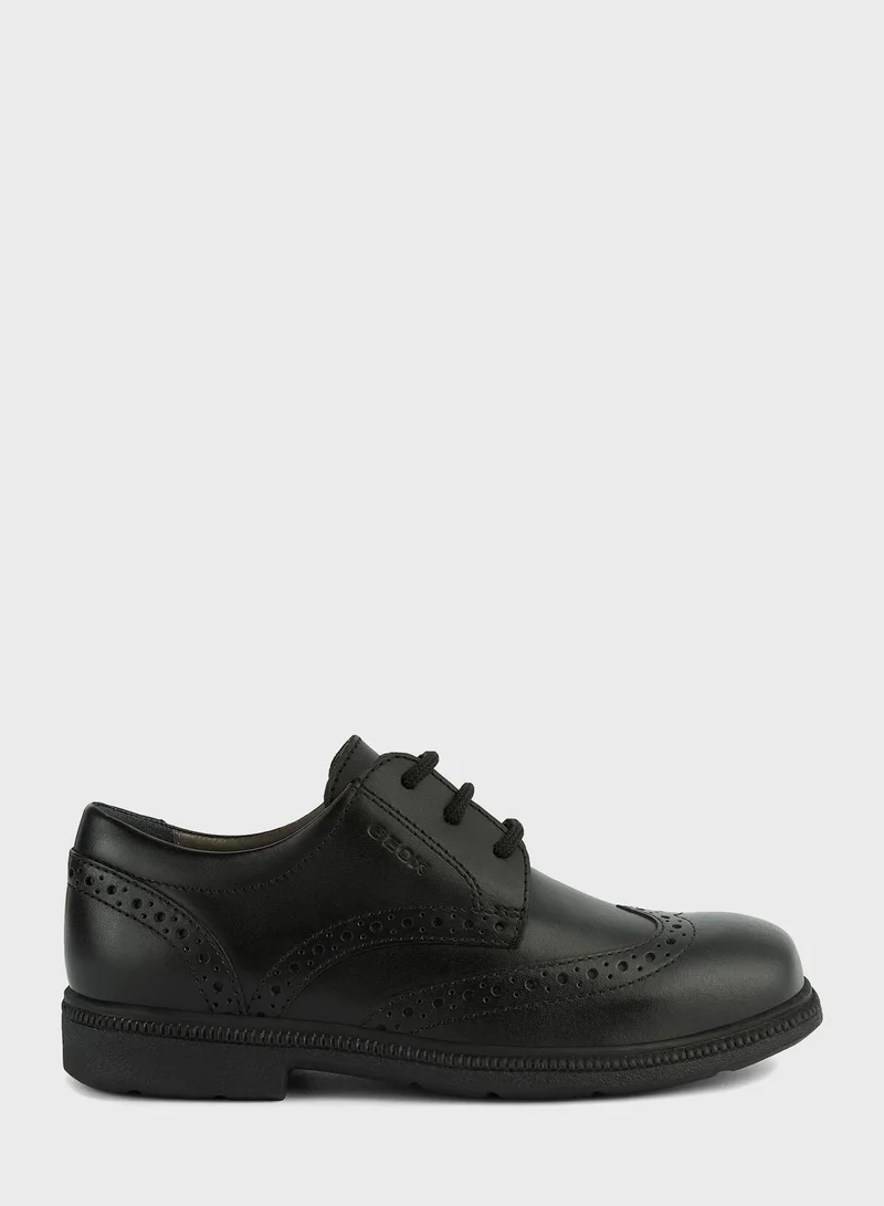 GEOX Kids Lace Up Formal Shoes
