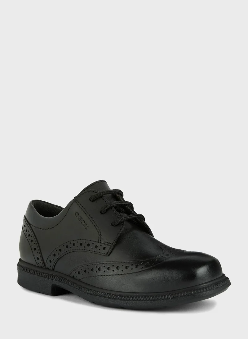 GEOX Kids Lace Up Formal Shoes