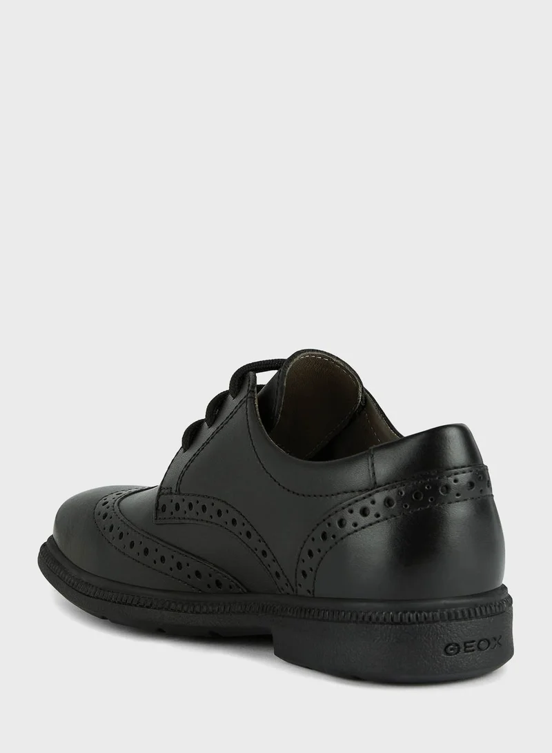 GEOX Kids Lace Up Formal Shoes