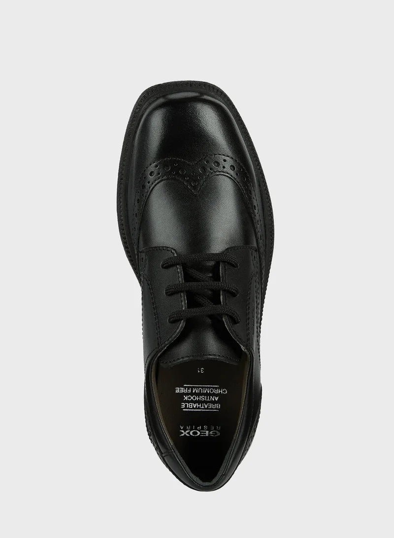 GEOX Kids Lace Up Formal Shoes