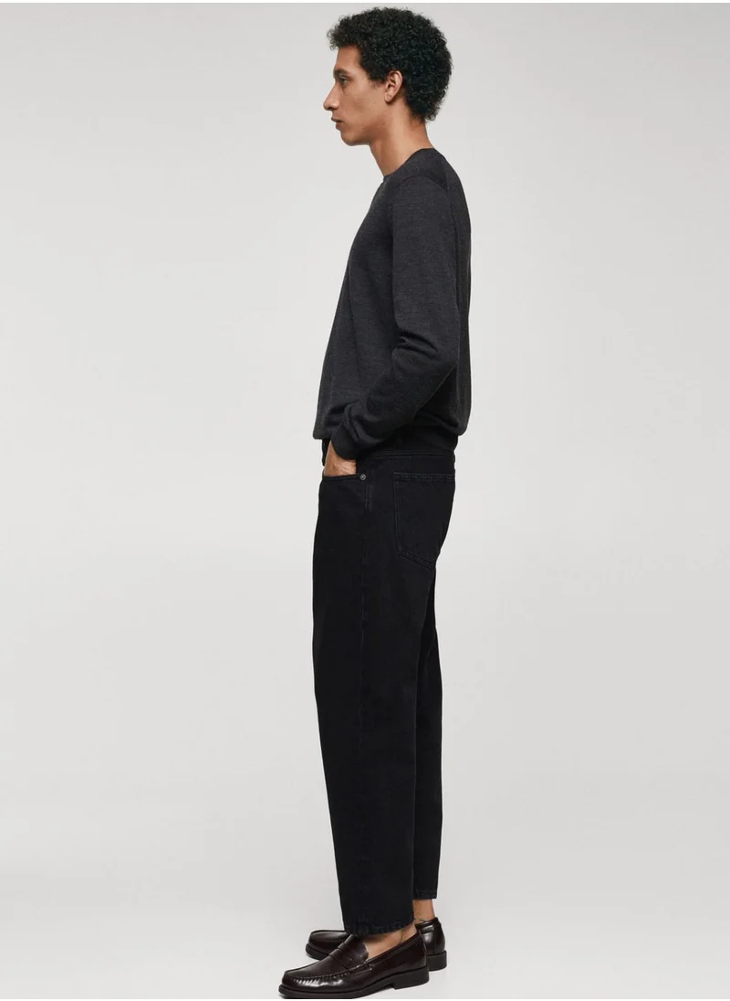 Mango Man Rinse Wash Tapper Fit Jeans