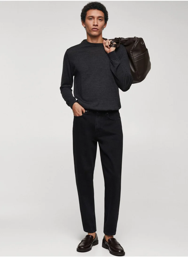 Mango Man Rinse Wash Tapper Fit Jeans