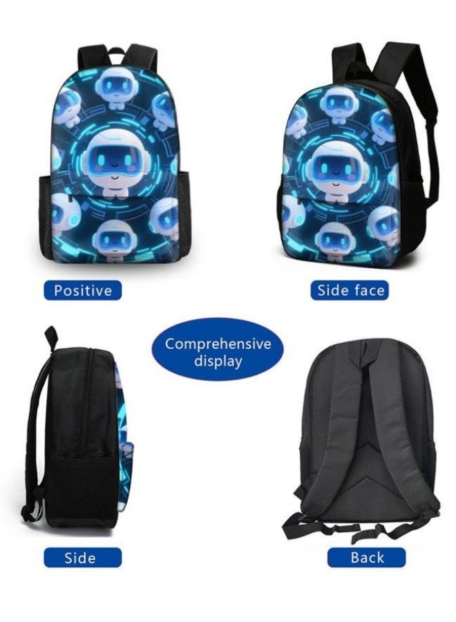 Bright Li Fire Unlock the new fashion of childish fun! Three-piece set of bags, cartoon elements for children and teenagers (students, children, friends' outings, mountain climbing, schooling, etc. can be used) - 45 - Image 3