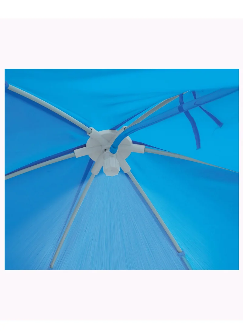 انتكس Canopy Metal Frame Kids Pool 183cm x 38cm – Sun Shade Swimming Pool with Sprayer, UV Protection, Easy Setup Baby Pool for Outdoor Summer Fun