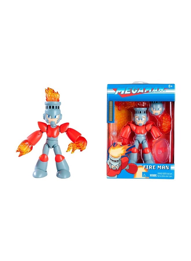 JADA Jada Mega Man: Fire Man Figure (11.5 cm)  - Image 1