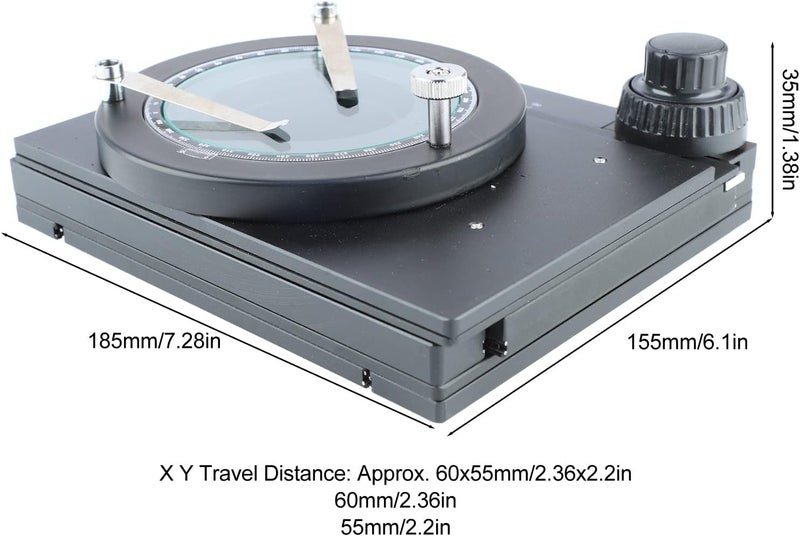 klarako Microscope Mechanical Stage, Microscope X Y Gliding Table High Accuracy Mobile Platform for Zoom Dissecting Inspection Stereo Microscopes - Image 5