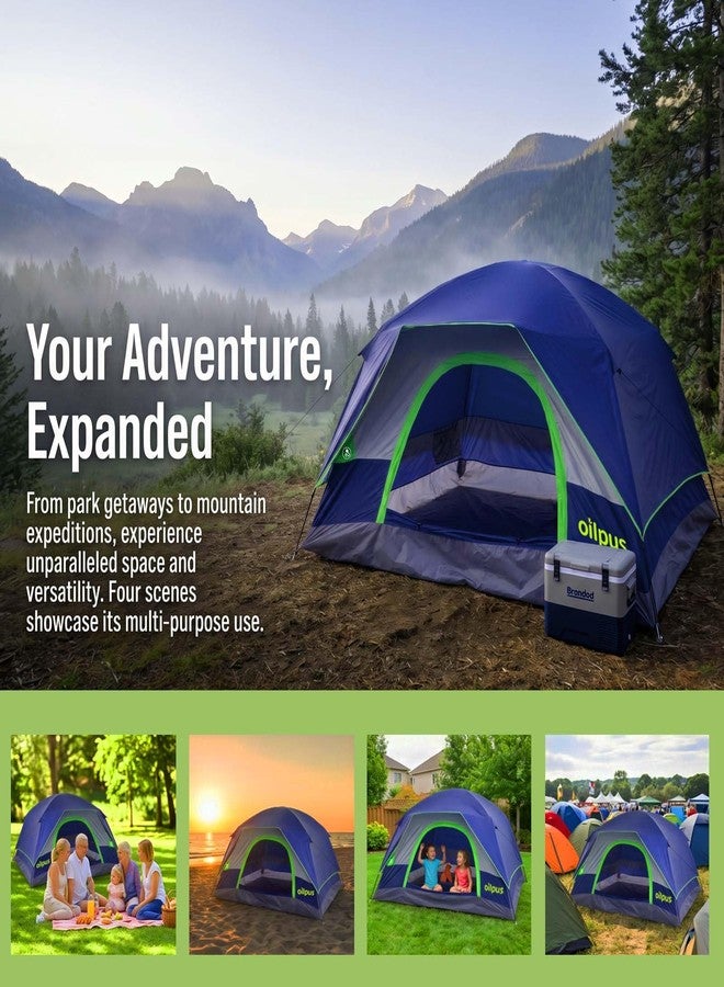 Oilpus 2-3 Person Camping Tent, Waterproof Windproof Double Layer Dome Tent with Rain Fly, Quick Setup Anti-Mosquito Backpacking Tent with Breathable Mesh Windows - Image 5