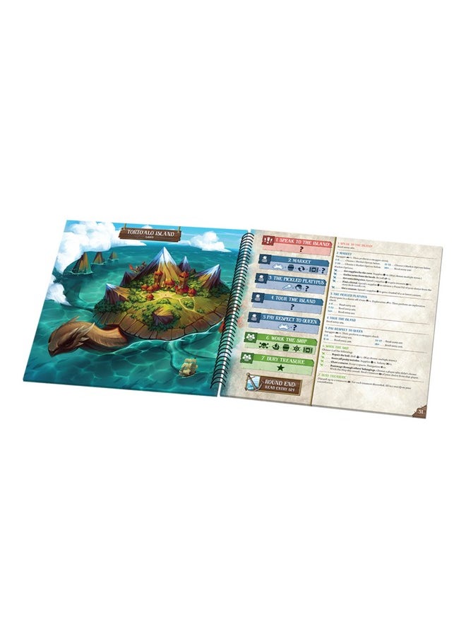 Forgotten Waters Board Game - Embark on a Hilarious Pirate Adventure in a World of High Seas Hijinks! Cooperative Strategy Game, Ages 14+, 3-7 Players, 2-4 Hour Playtime, Made by Plaid Hat Games