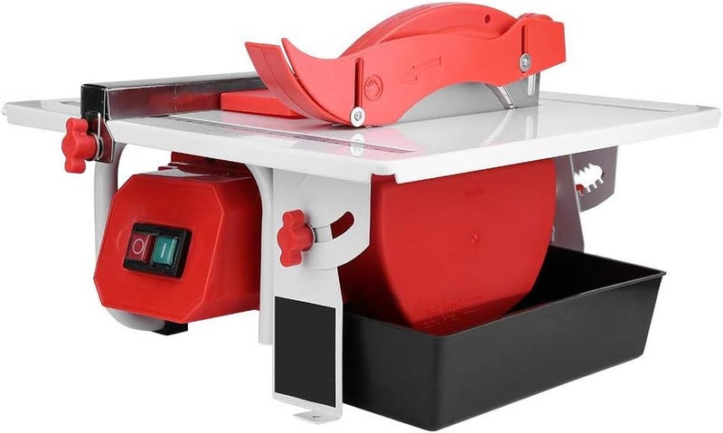 klarako Wet Tile Saw, 600W Electric Tile Cutter Marble Cutting Machine US Plug AC 110V with Cutting Blade - Image 1