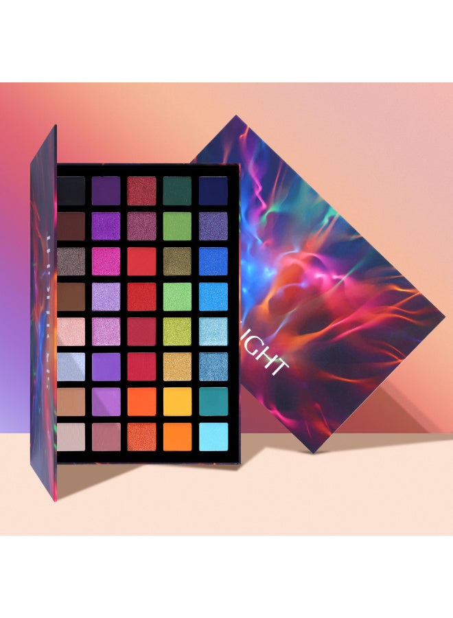 GLAZZI Spotlight Eyeshadow Palette Professional 40 Color Eye Shadow Matte Shimmer Makeup Pallet Highly Pigmented Colorful Powder Long Lasting Waterproof Eye Shadow - Image 4