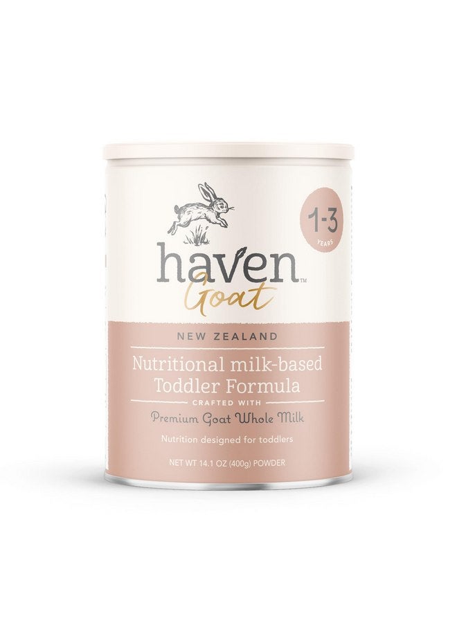 HAVEN Haven Goat Toddler Formula | 1 to 3 Years | Premium New Zealand Forage-fed Goat Whole Milk Toddler Formula | Wholesome Goodness | Gentle on Tiny Tummies | Immune Support | Prebiotics, Probiotics, DHA, Lutein | Non GMO | No Palm Oil | 14.1 oz - Image 1
