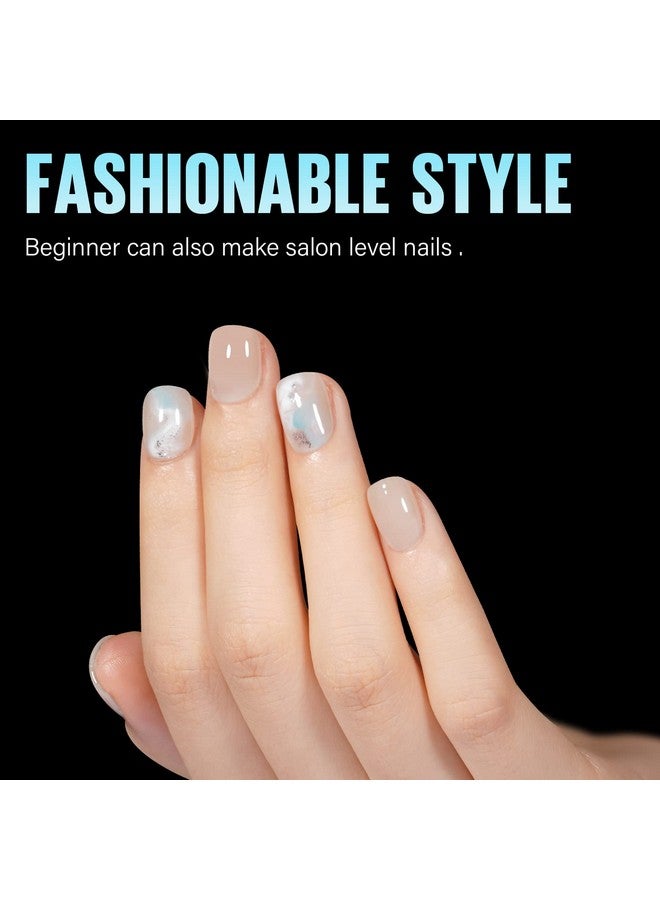 TOMICCA Extra Short Square Fake Nail Tips Half Matte Acrylic Pre Filed Soft Gel Nail Tips 192Pcs Full Cover Pre Shaped 12 Sizes Fake Nails For Beginner And Professional Diy Nail Salon - Image 5