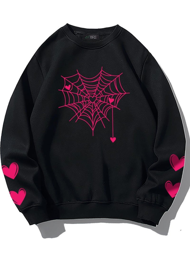 BRZ Collection - Oversize Love Spider Sweatshirt - Image 1