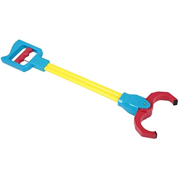 KIDS CLAW GRABBER TOY, GRABBER, PLASTIC MATERIAL, FLEXIBLE, KINDERGARTEN, CHILDREN, GIFT (YELLOW) - Image 1