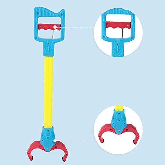 KIDS CLAW GRABBER TOY, GRABBER, PLASTIC MATERIAL, FLEXIBLE, KINDERGARTEN, CHILDREN, GIFT (YELLOW) - Image 5