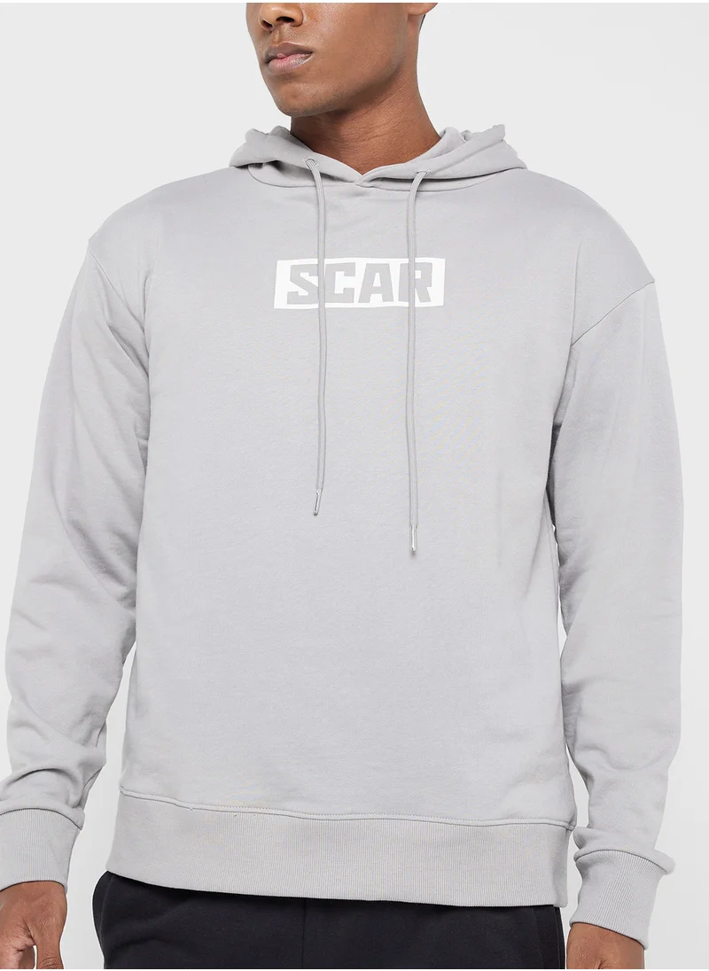 ديزني Scar Men'S Oversized Pullover Hoodie