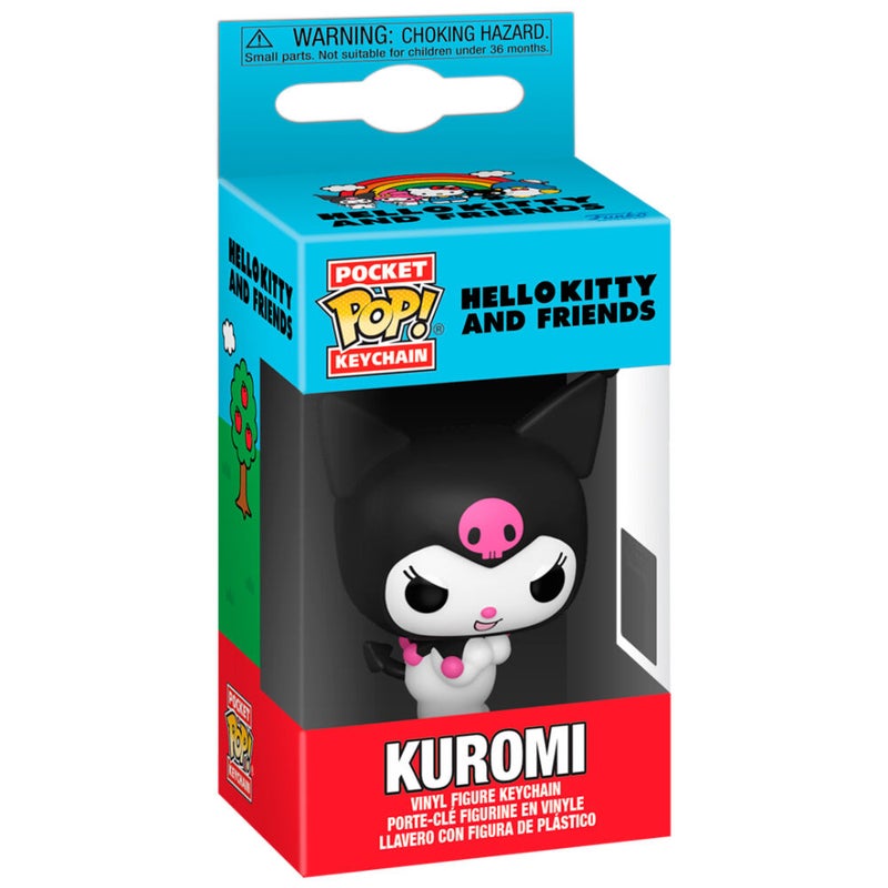 Funko Pocket POP! Sanrio Hello Kitty and Friends Kuromi Vinyl Keychain (10.2 cm) - Image 1