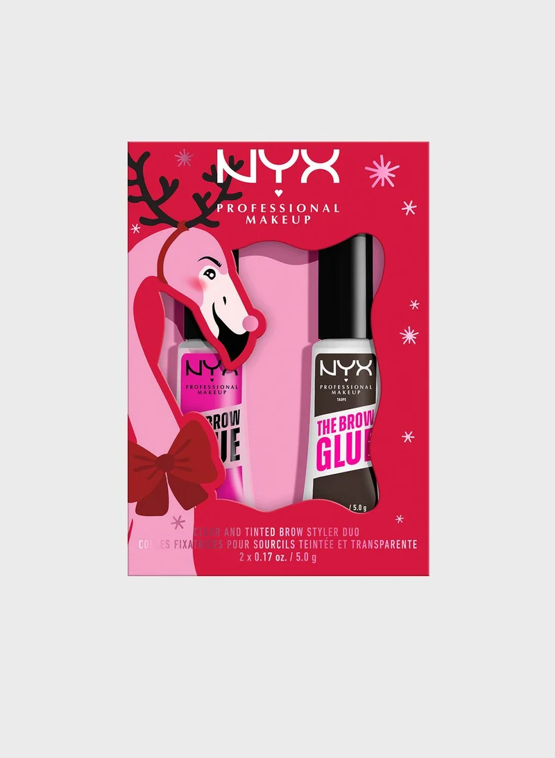 NYX PROFESSIONAL MAKEUP Nyx Professional Makeup The Brow Glue Duo Holiday Gift Set - Clear & Black