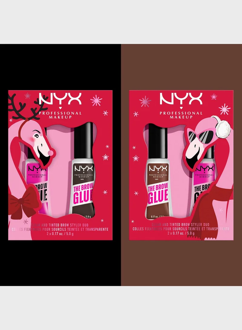 NYX PROFESSIONAL MAKEUP Nyx Professional Makeup The Brow Glue Duo Holiday Gift Set - Clear & Black